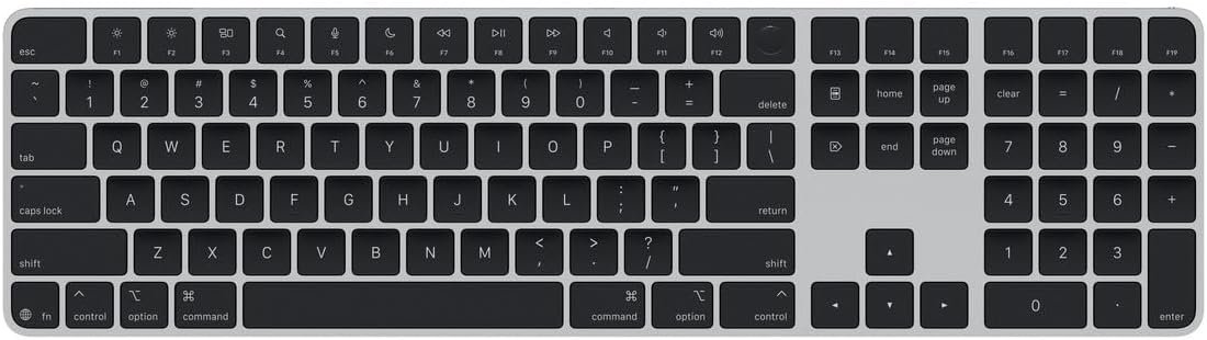 Apple Magic Keyboard with Touch ID and Numeric Keypad for Mac Models with Apple Silicon – US English – Black Keys