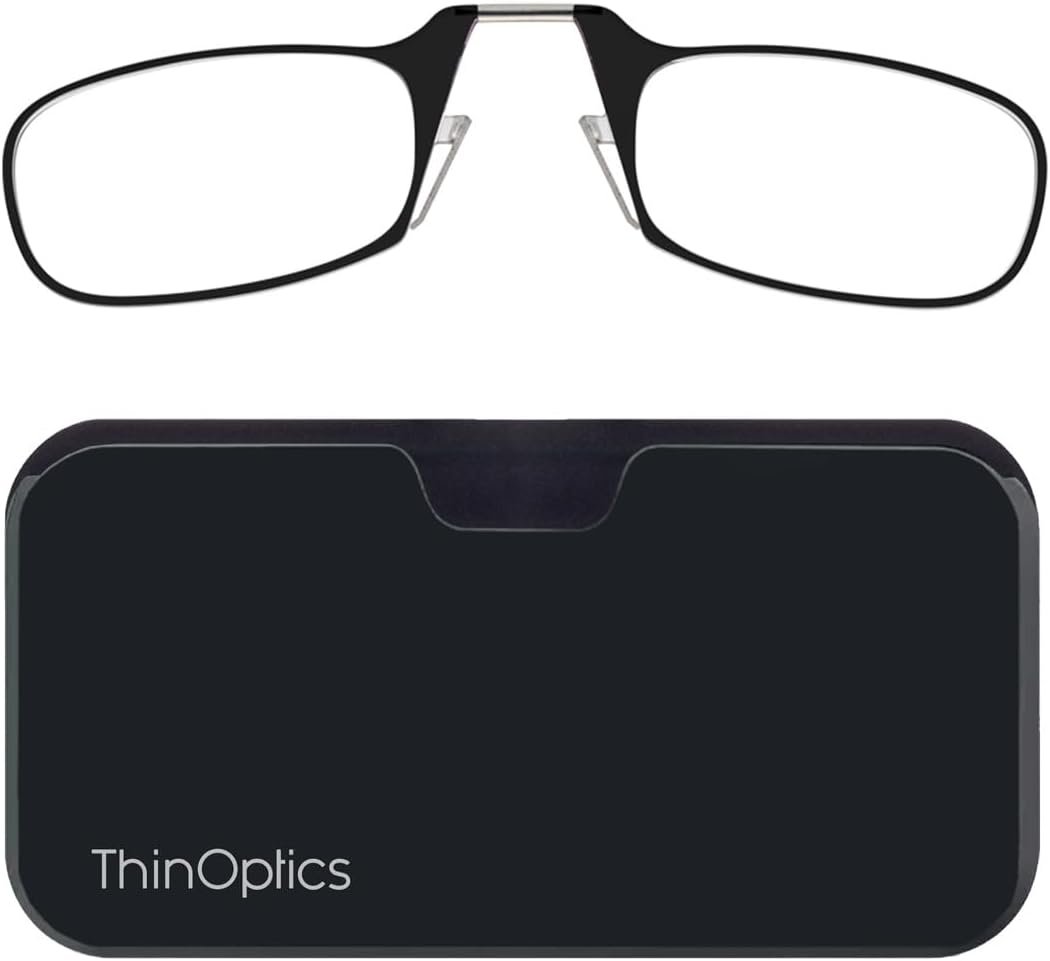 ThinOptics Universal Pod Case + Rectangular Reading Glasses