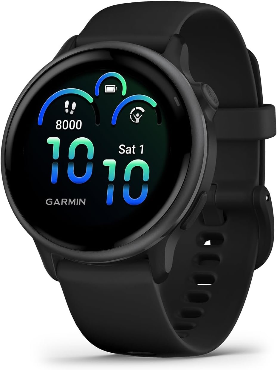 Garmin vívoactive® 6, Health and Fitness GPS Smartwatch, AMOLED Display, Up to 11 Days of Battery, Slate with Black Band