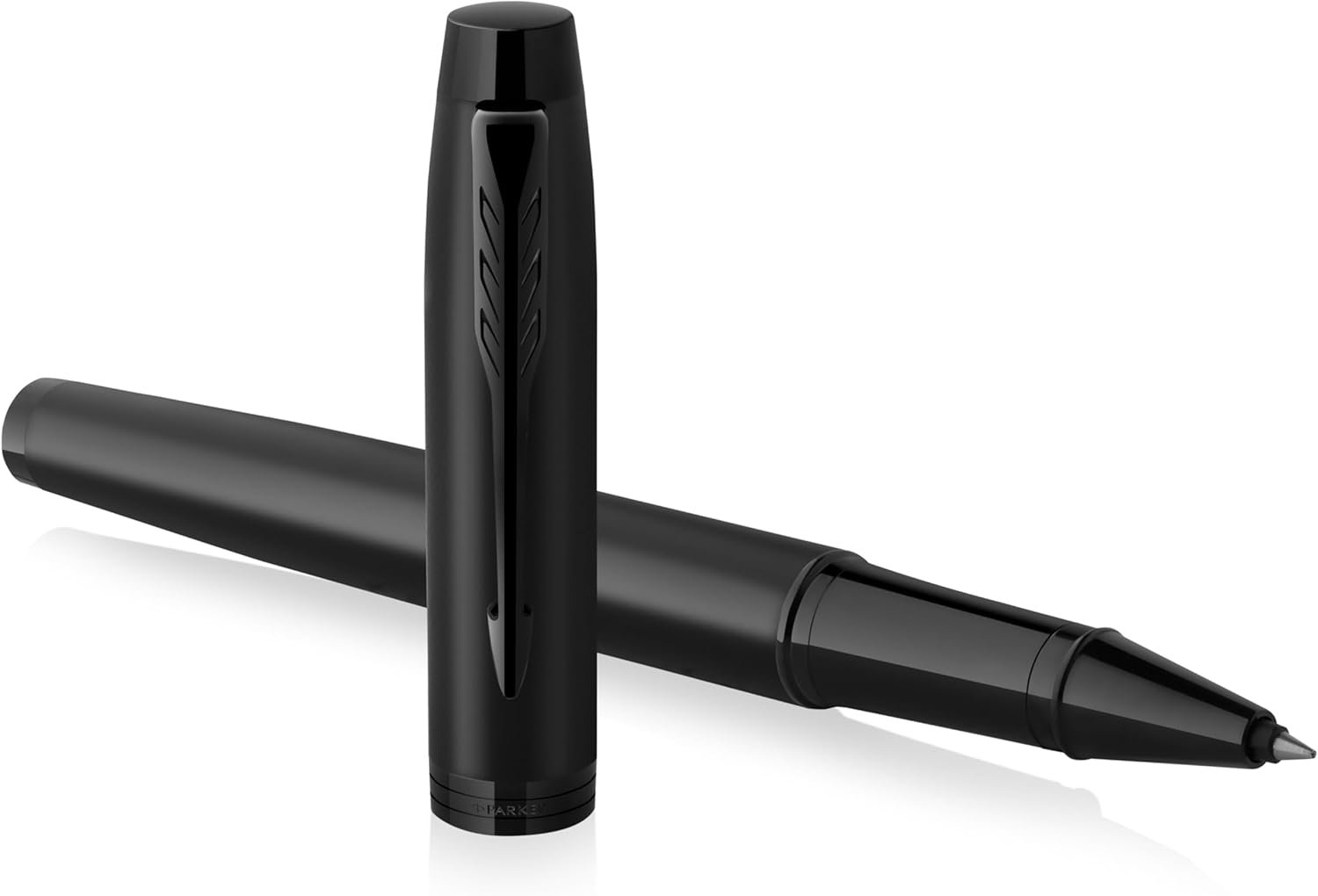 Parker IM Rollerball Pen, Fine Point, Matte Black with Black Trim, Black Ink Refill, Gift Box – Ideal for Smooth Writing, Students & Professionals