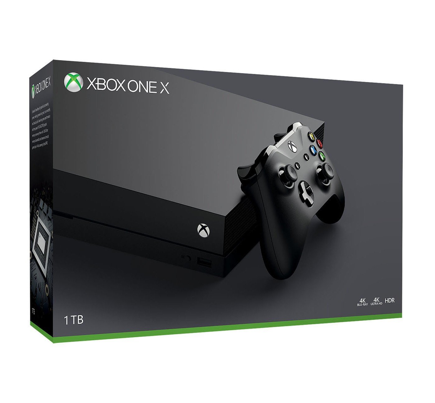 Microsoft Xbox One X 1Tb Console With Wireless Controller: Xbox One X Enhanced, Hdr, Native 4K, Ultra Hd (Discontinued)