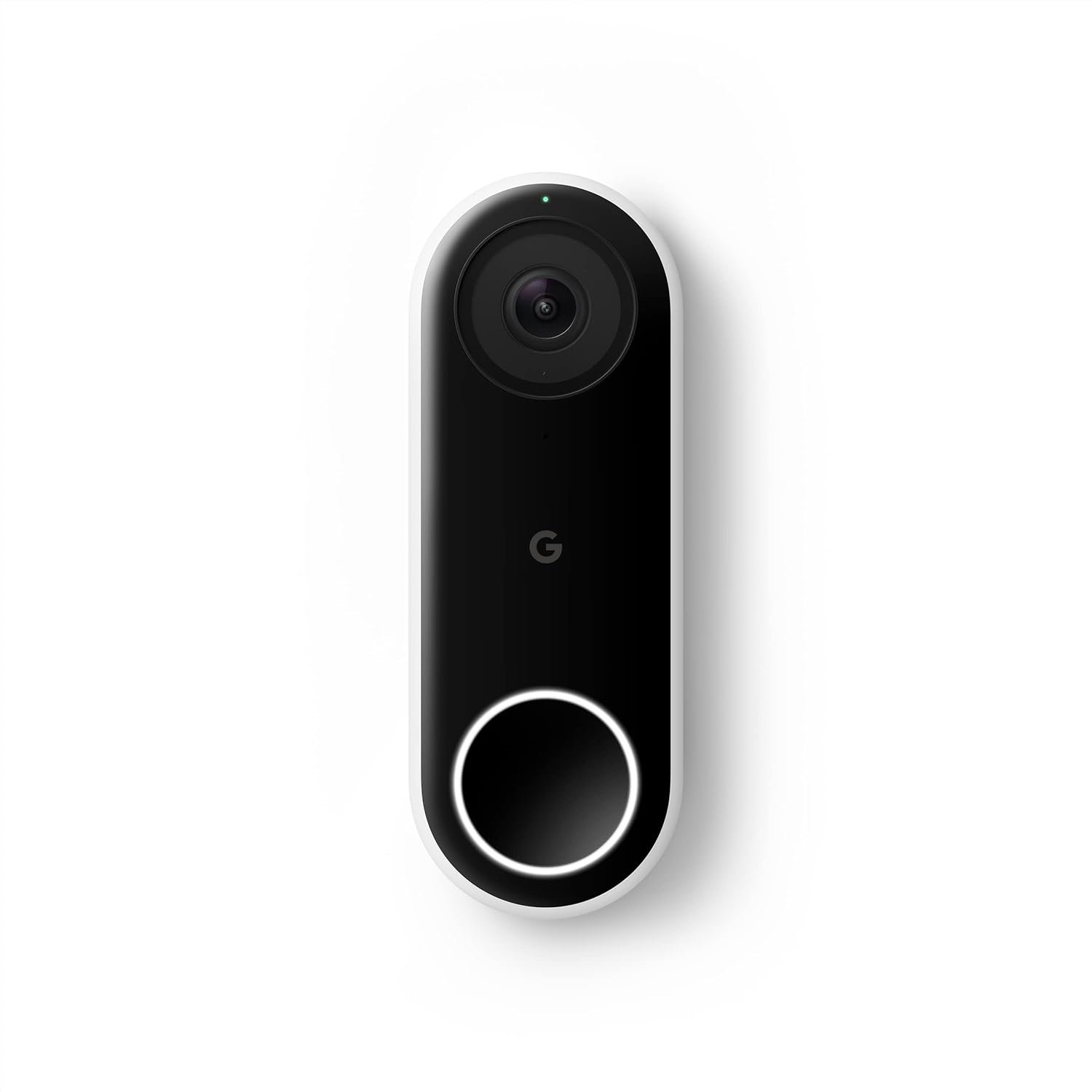 Google Nest Doorbell (Wired), Video Doorbell with 24/7 Streaming – Black/White (Renewed)