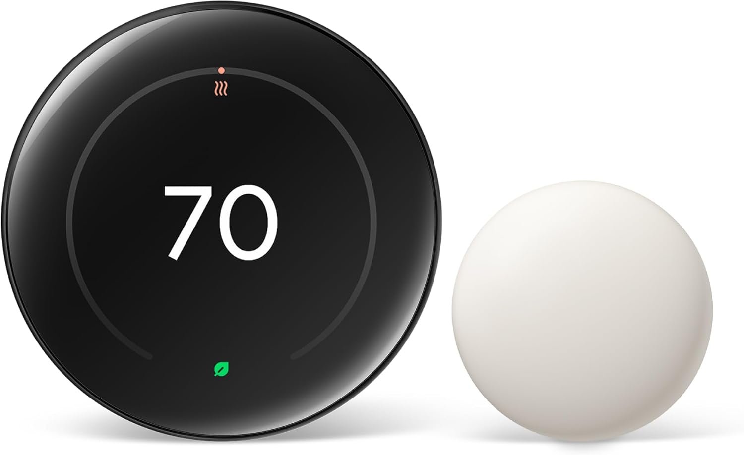 Google Nest Learning Thermostat (4th gen) + Nest Temperature Sensor (2nd gen) – Obsidian