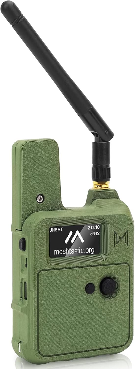 Wio Tracker L1 Board with 3000mAh Battery and Case Set – Wio SX1262 nRF52840 Module Kit for Ar duino Mesh Tastic Lo Ra, Blue Tooth 5.0, GPS GNSS, 1.3″ OLED, Battery Type-C Solar Charge (N37, Green)