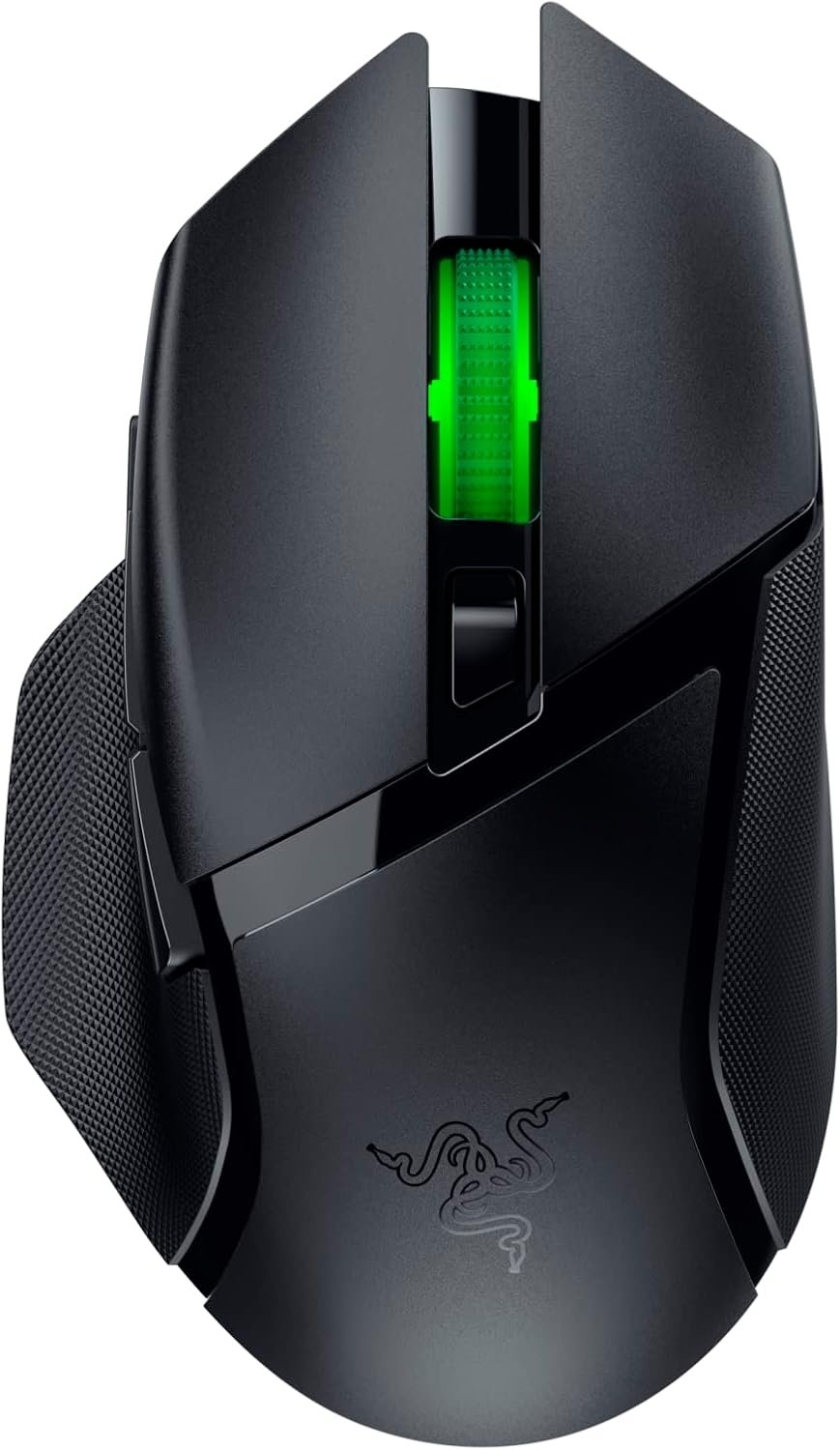 Razer Basilisk V3 X HyperSpeed Customizable Wireless Gaming Mouse: Mechanical Switches Gen-2-5G Advanced 18K Optical Sensor – Chroma RGB 9 Programmable Controls 535 Hr Battery Classic Black