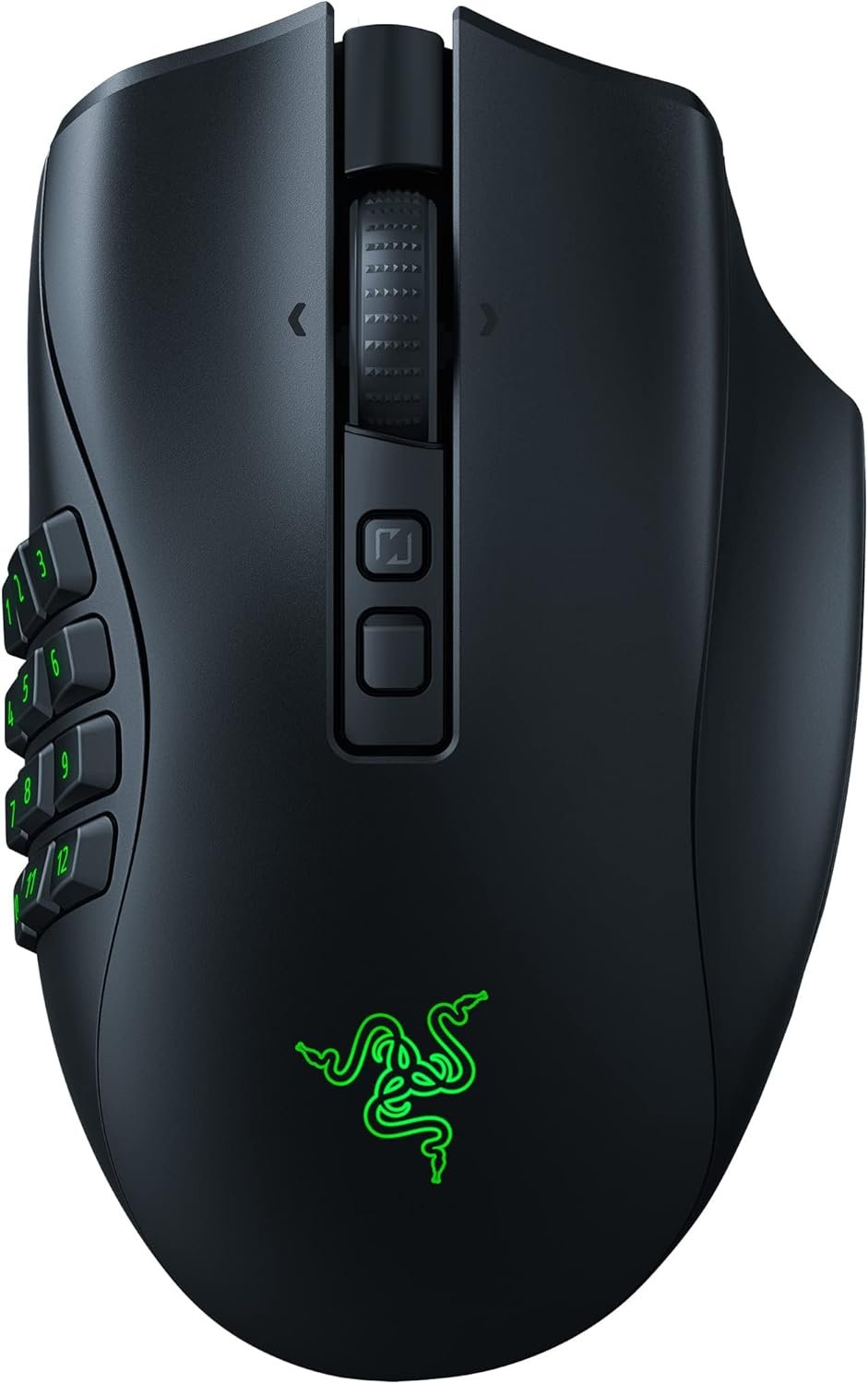 Razer Naga V2 Pro Wireless MMO Gaming Mouse: 19+1 Programmable Buttons w/Swappable Side Plates – HyperScroll Pro Wheel – Focus Pro 30K Optical Sensor – Optical Mouse Switches Gen-3-300 Hr Battery