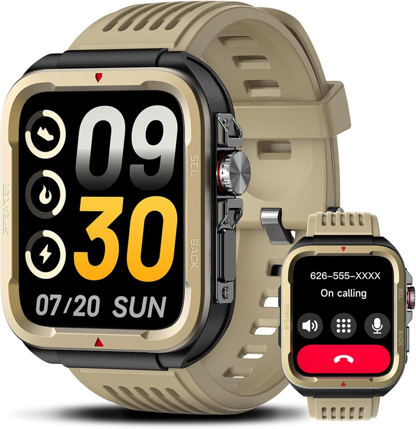 Smart Watch for Men Women (Answer/Make Call), 2025 New 1.8″ HD SmartWatch, Fitness Watch with 120+ Sport Modes, IP68 Waterproof, Pedometer, Heart Rate/Sleep Monitor, Activity Tracker for Android iOS