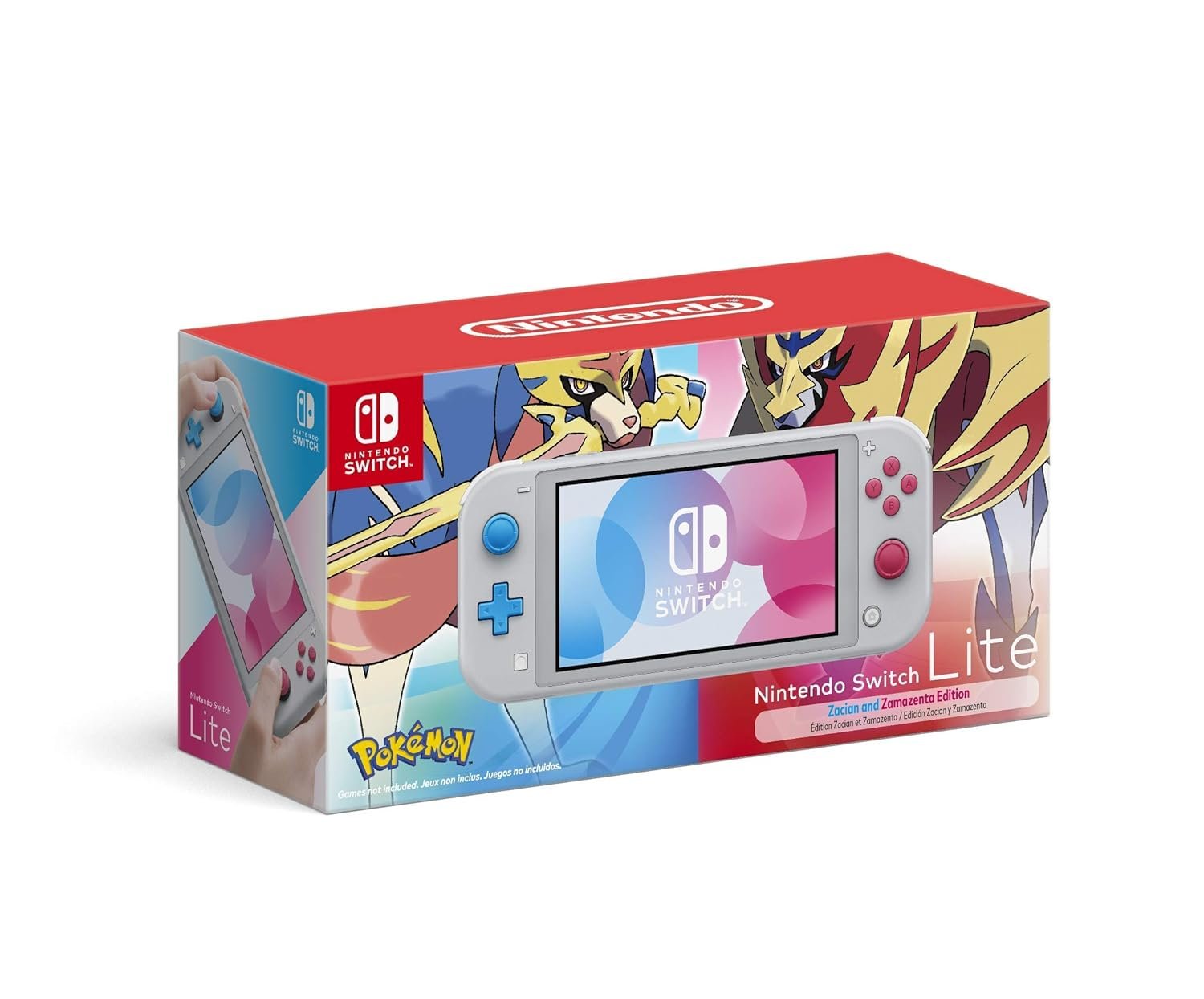 Nintendo Switch Lite – Pokemon Sword and Shield Edition – Light Gray (HDH-001) (Renewed)