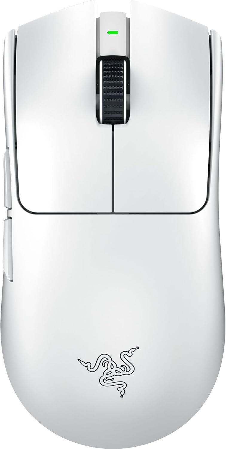 Razer Viper V3 Pro Wireless Esports Gaming Mouse: Symmetrical – 55g Lightweight – 8K Polling – 35K DPI Optical Sensor – Gen3 Optical Switches – 8 Programmable Buttons – 95 Hr Battery – White