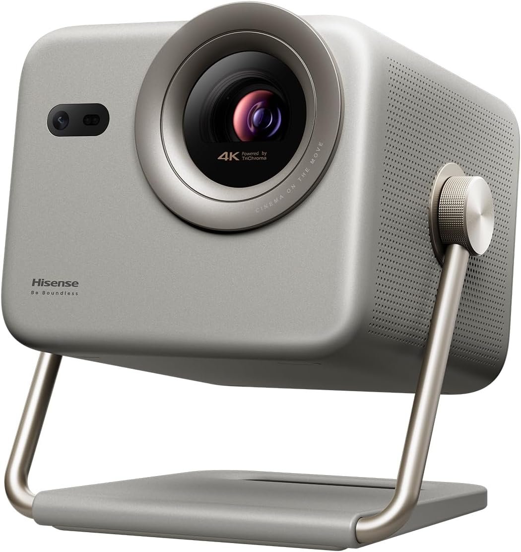 Hisense M2 Pro, Triple Laser Smart Portable Lifestyle Projector, 4K UHD, 65” – 200”, 1,300 Lumens, Dolby Vision,Optical Zoom, Intelligent Screen Adjustments, Vidaa OS, Netflix Included (2025 Model)