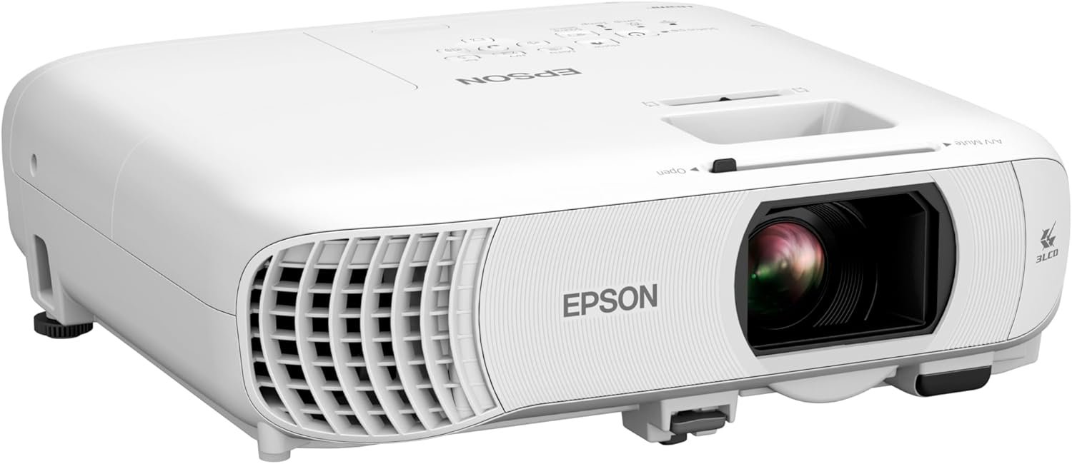 Epson Home Cinema 980 3-Chip 3LCD 1080p Projector, 4,000 Lumens Color and White Brightness, Streaming/Gaming/Home Theater, Built-In Speaker, Auto Picture Skew, 16000:1 Contrast, 2 HDMI Ports
