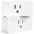 Smart Plug by Wyze Lifestyle, 2.4GHz Smart Home Wi-Fi Plug Outlet Compatible with Alexa, Google Assistant, IFTTT, 15 A, Remote Control, No Hub Required, 2-Pack, Certified for Humans